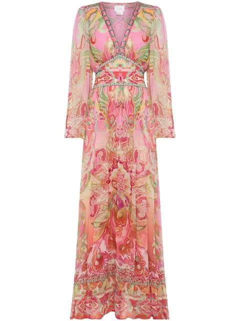 Camilla Tea With Tuschinski flared-sleeve dress