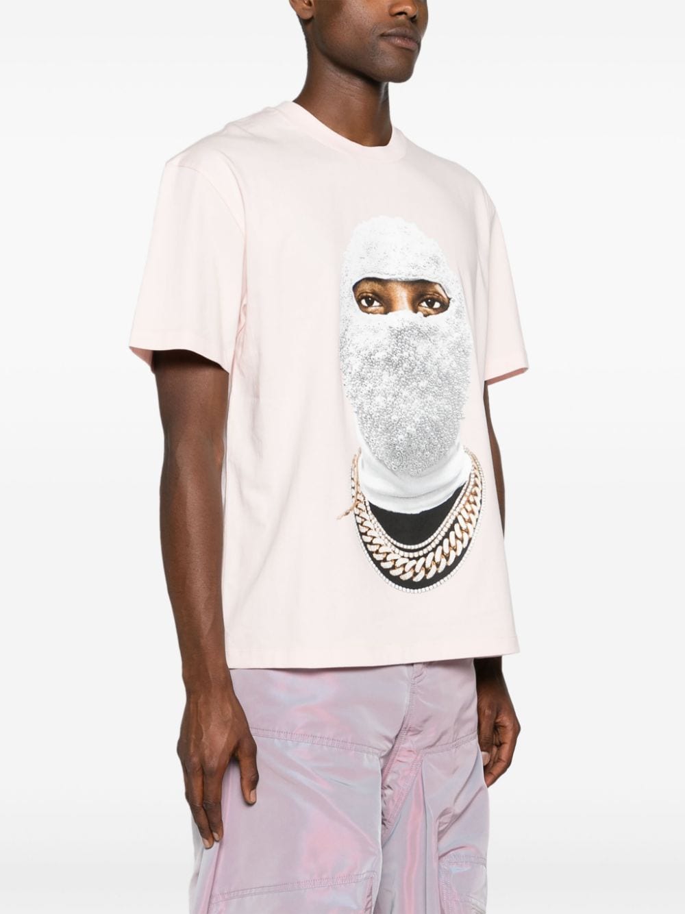 Shop Ih Nom Uh Nit Future Mask-print Cotton T-shirt In Pink