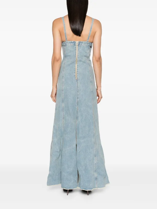 ワンピース HAIKURE FW25 Denim dress (HEW08099DF179L0882 L0882) Haikure Dolly Denim Maxi Dress | Blue | FARFETCH