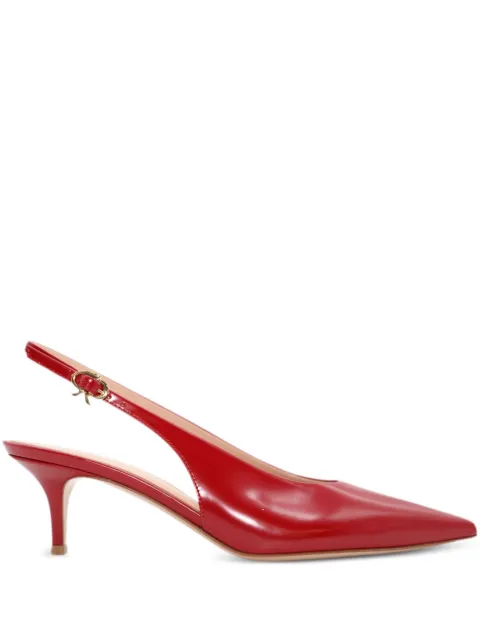 Gianvito Rossi leather slingback pumps