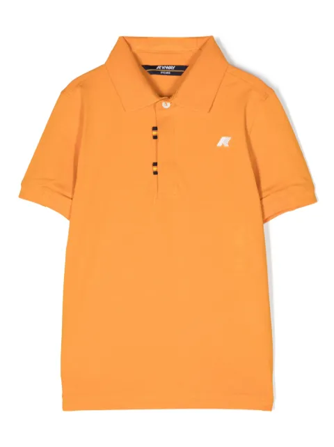 K Way Kids logo-patch polo shirt