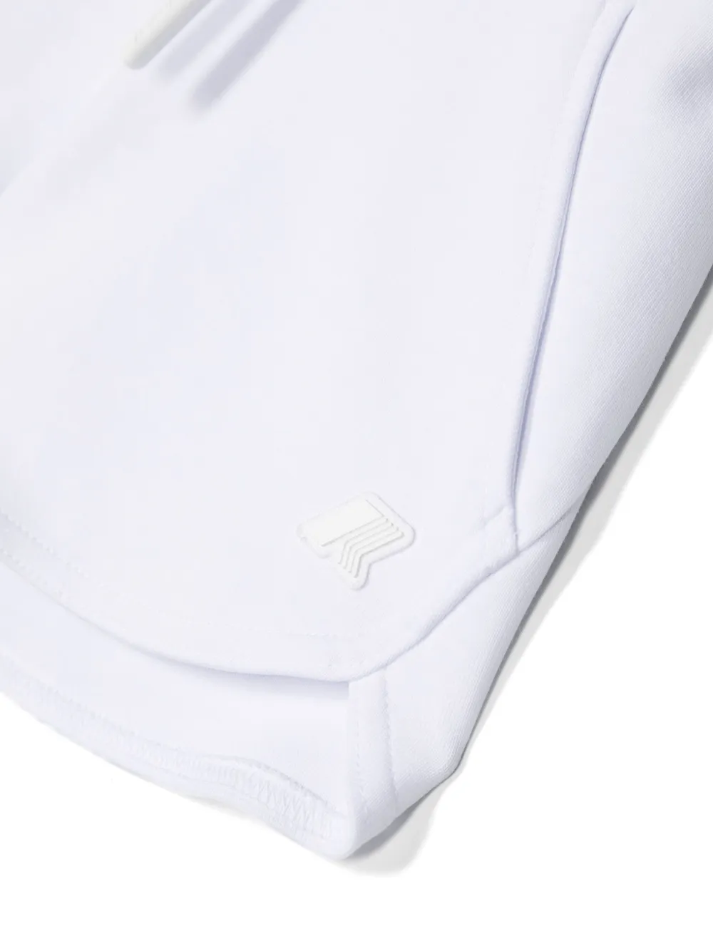 Shop K-way Logo-patch Shorts In White