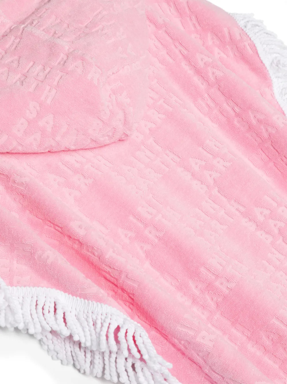 MC2 Saint Barth Kids Tuniek met capuchon en logo-reliëf - Roze