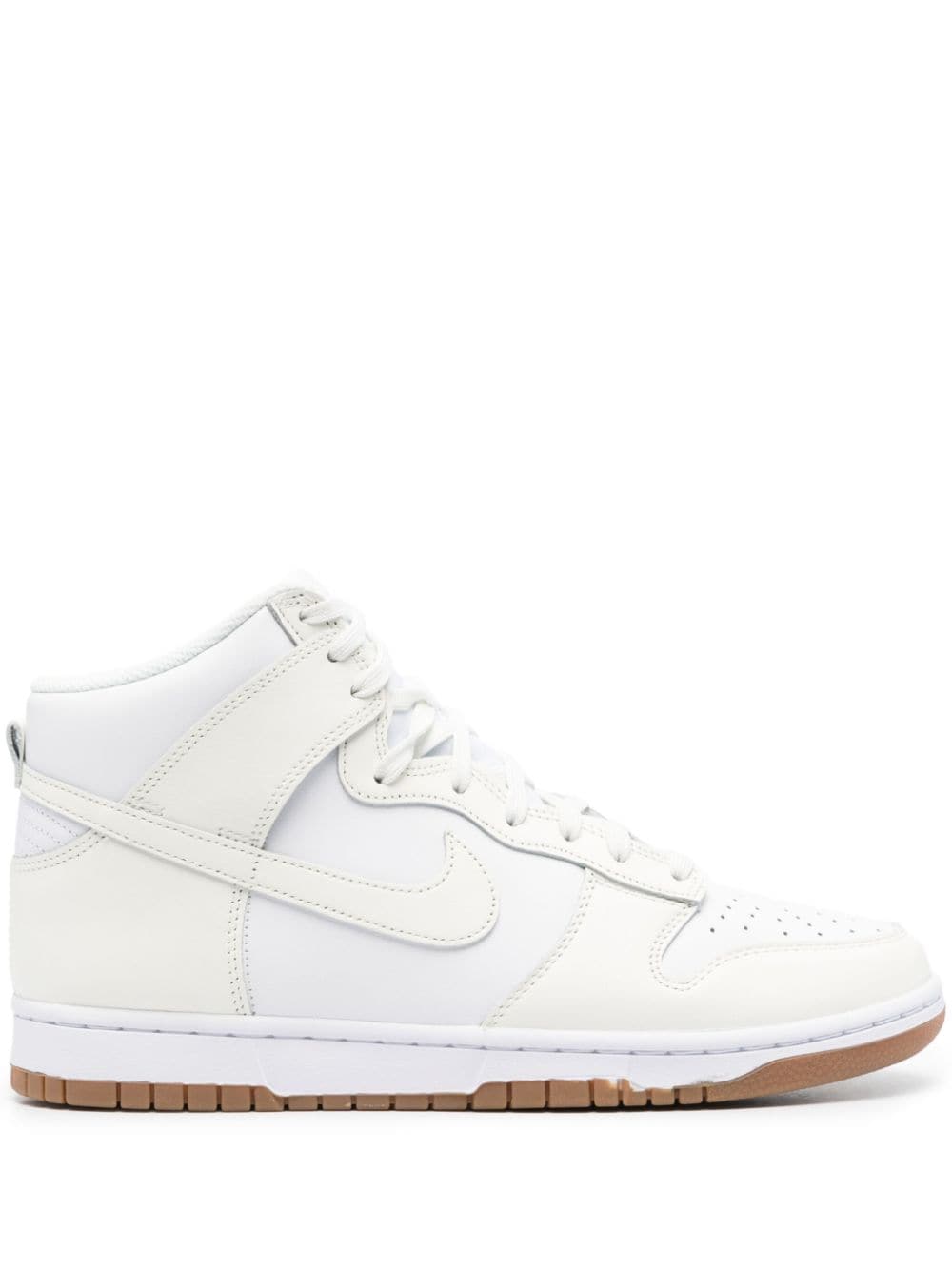 Nike Dunk High Leather Sneakers In Weiss