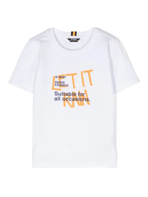 K Way Kids playera con logo estampado