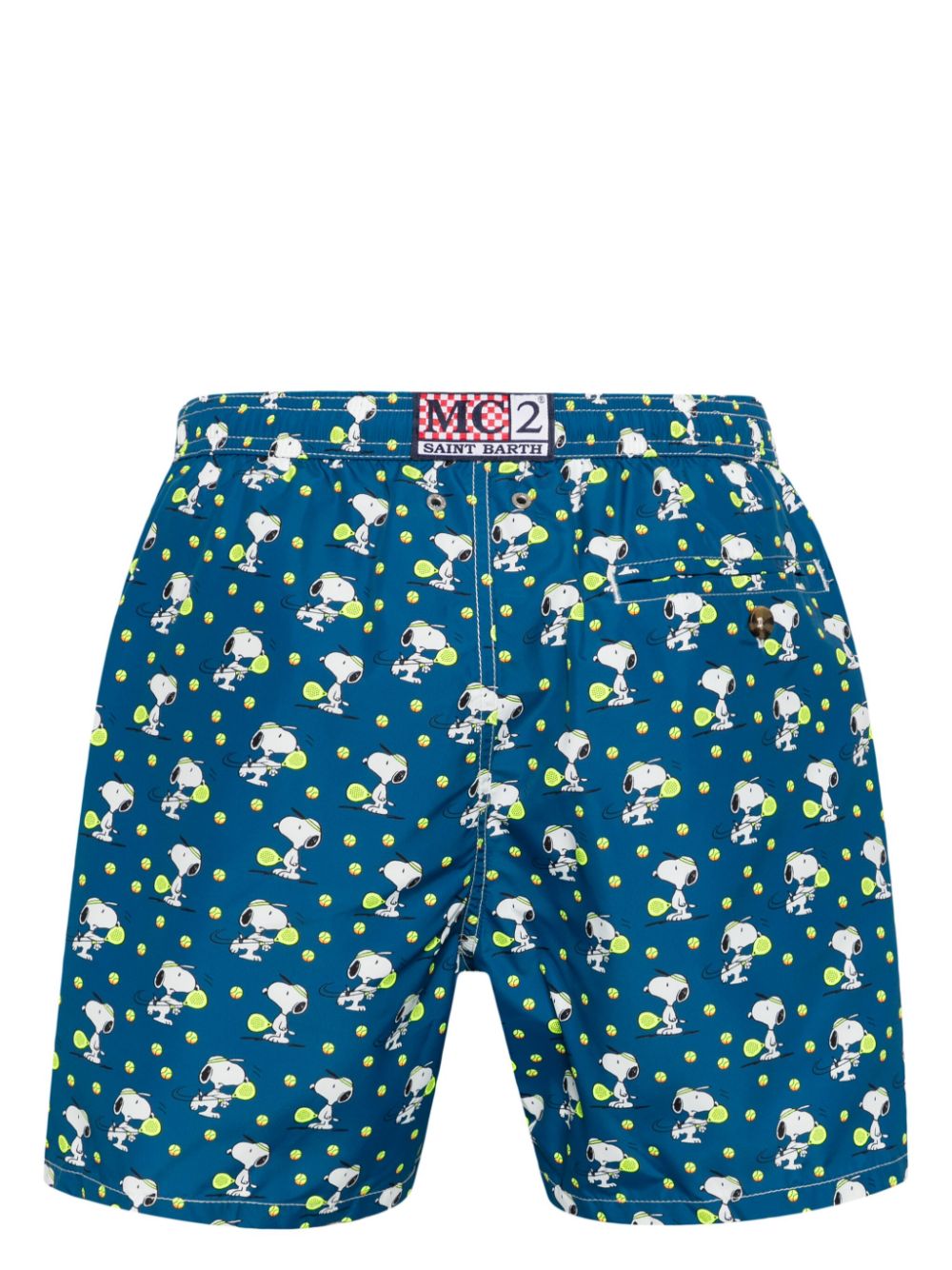 Shop Mc2 Saint Barth X Peanuts Snoopy-print Swim Shorts In 蓝色