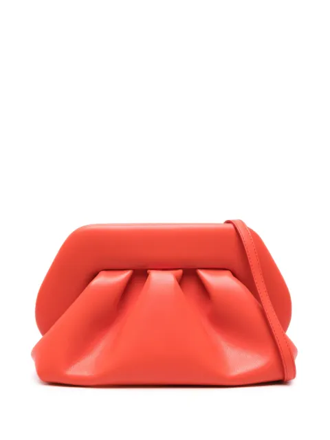 Themoirè Tia ruched clutch bag