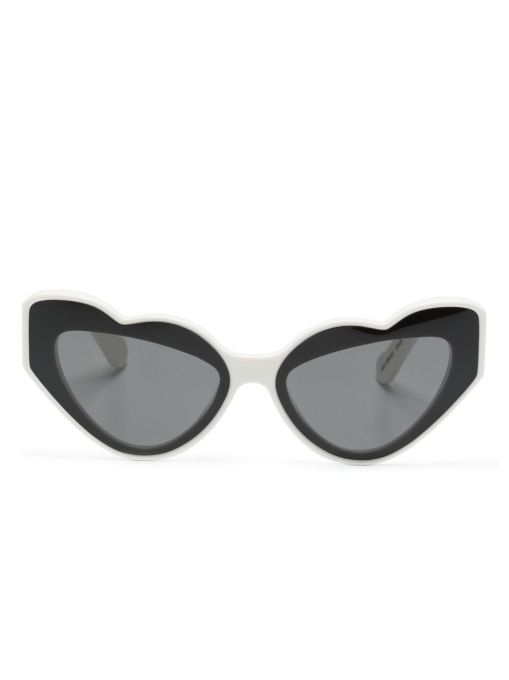 Fiorucci Heart-shape Frame Sunglasses In Black