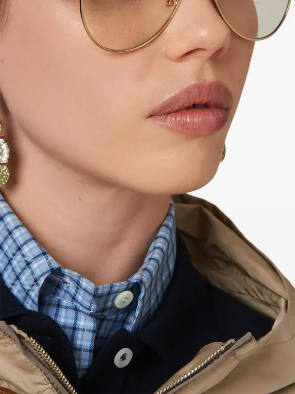 Miu Miu ピケ ポロシャツ | ブルー | FARFETCH JP