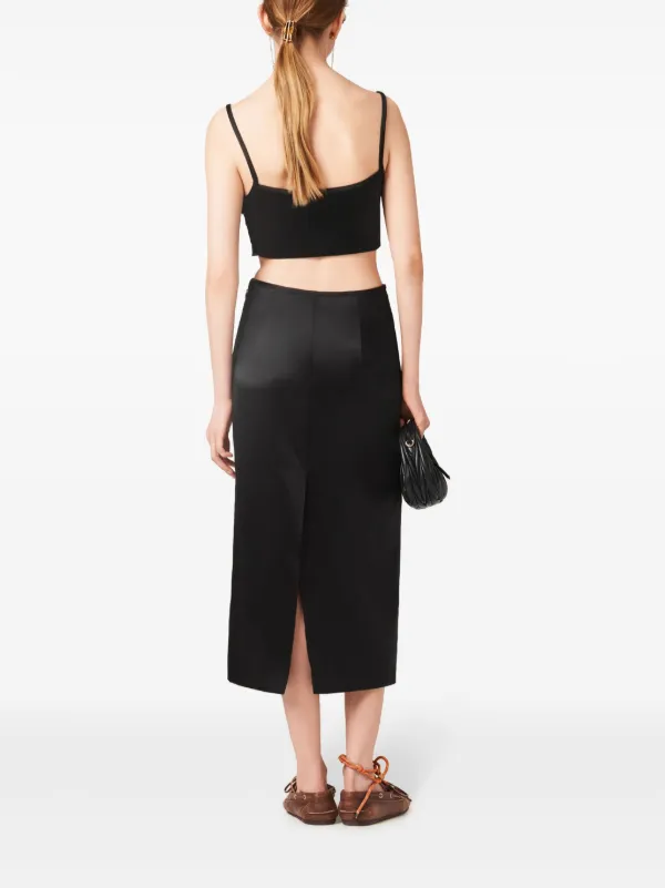 スカート MIU MIU Lilac Satin Skirt Miu Miu Lilac Satin Skirt Elegance For Every Occasion – LOZURI®