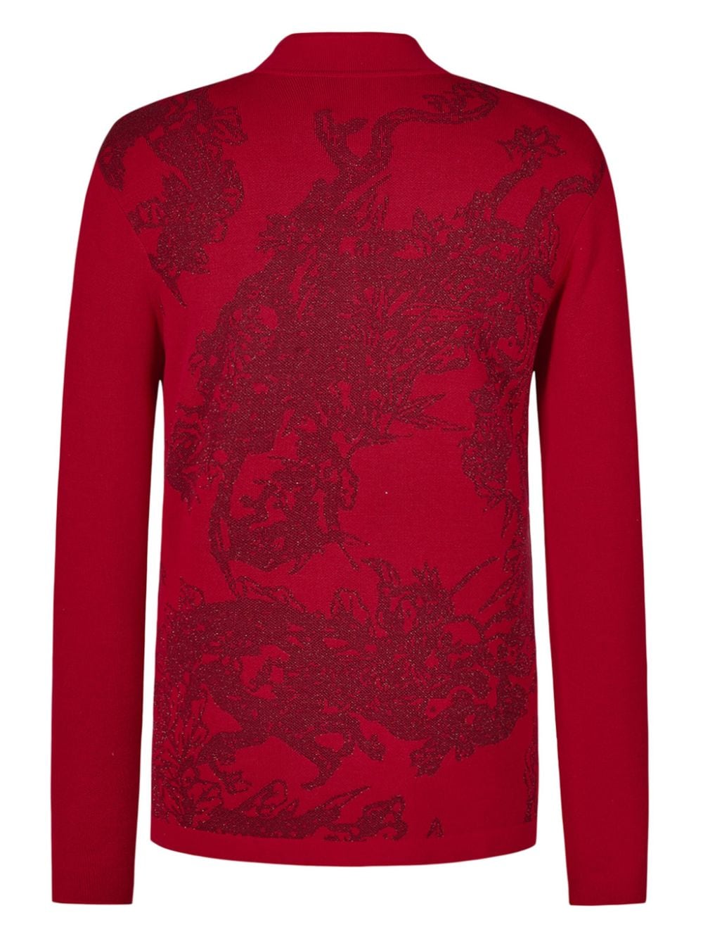 Shanghai Tang x Jacky Tsai shirtjack met draak jacquard - Rood