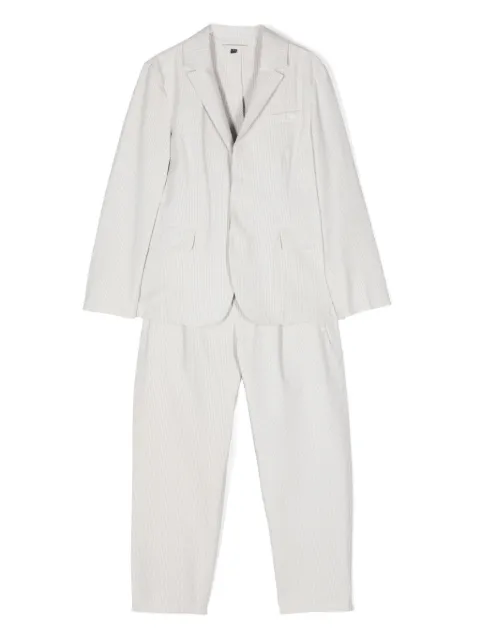 Emporio Armani Kids striped seersucker suit