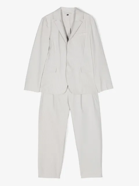 Emporio Armani Kids striped seersucker suit