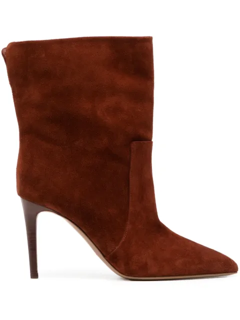 Paris Texas 85mm suede ankle boots