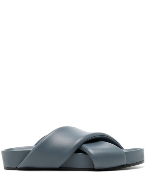 Jil Sander crossover-strap leather sandals