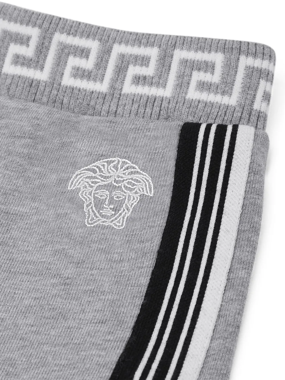 Versace Kids Katoenen shorts Grijs