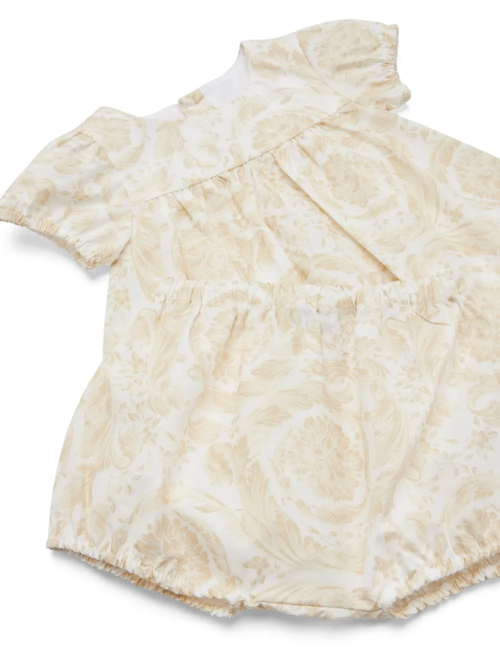 Versace Kids Jurk met barokprint Beige
