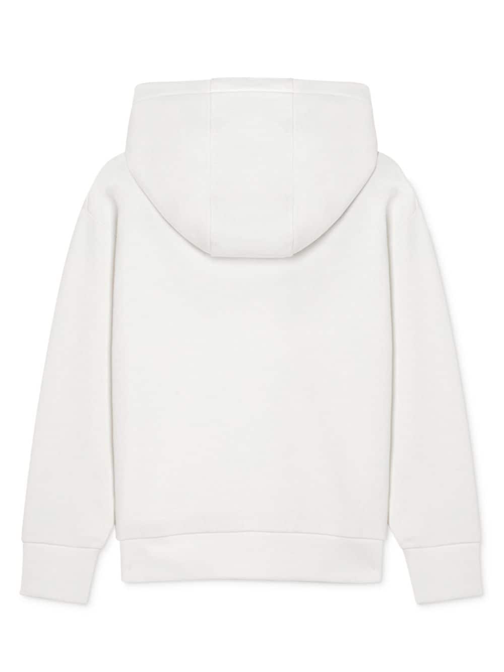 Shop Versace 90s Logo Hoodie In White