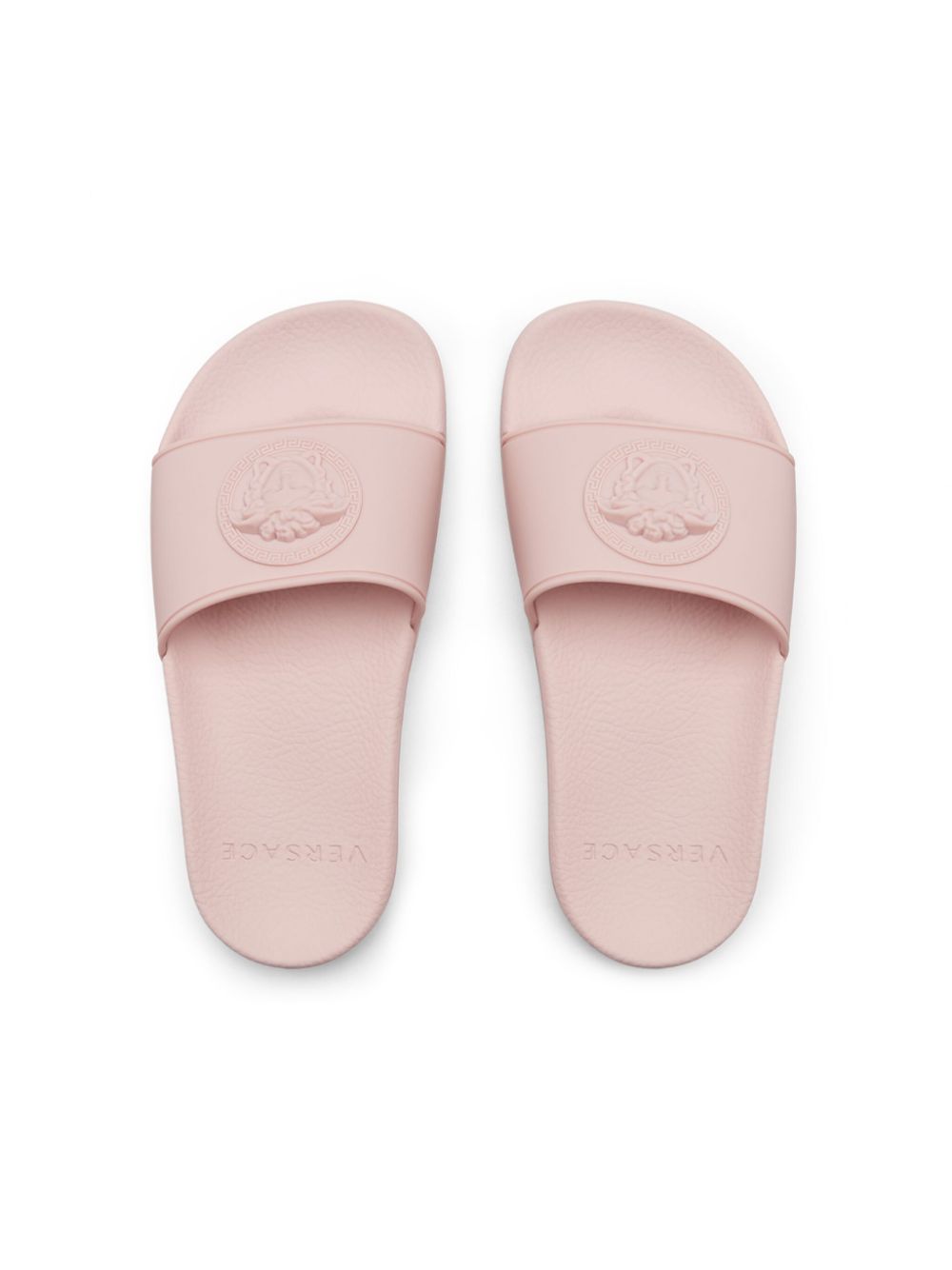 Versace Kids Slippers met Medusa-reliëf Roze