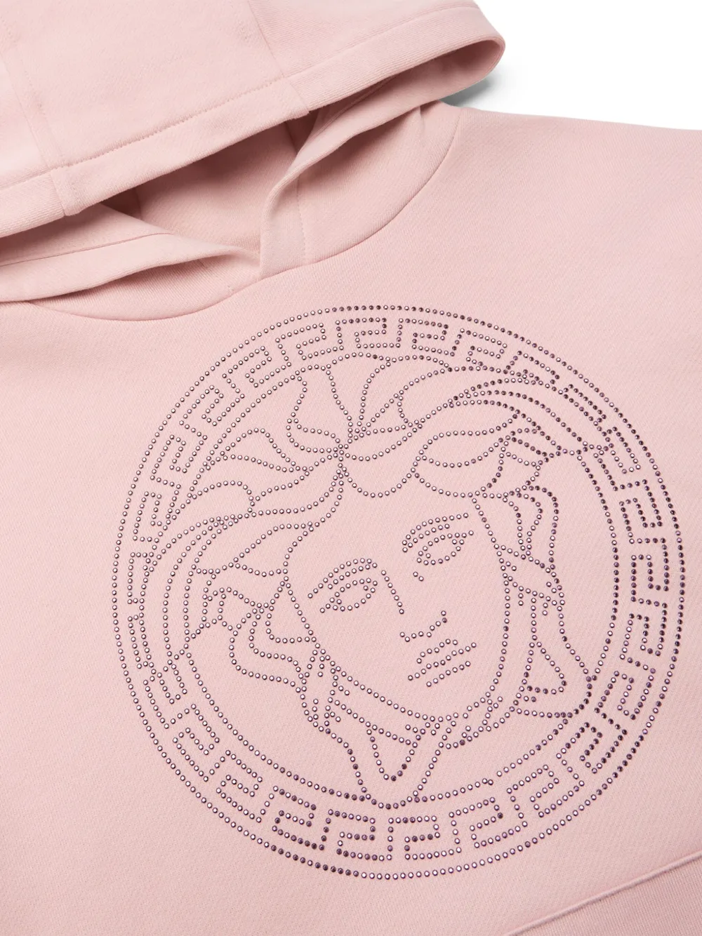 Versace Kids Hoodie met Medusa logo Roze