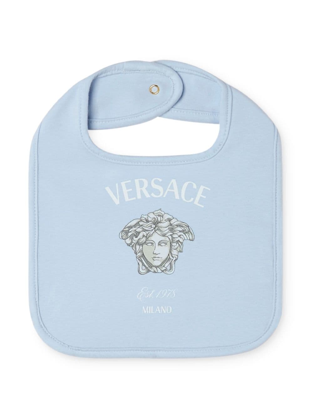 Versace Kids Slabbetje met Medusa-print Blauw