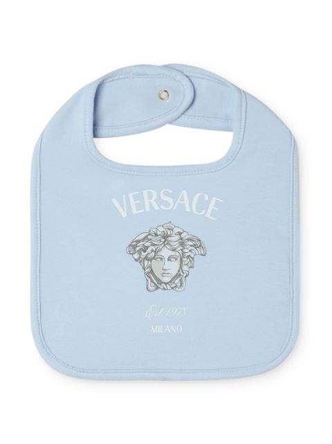 Versace Kids Medusa-print cotton bib