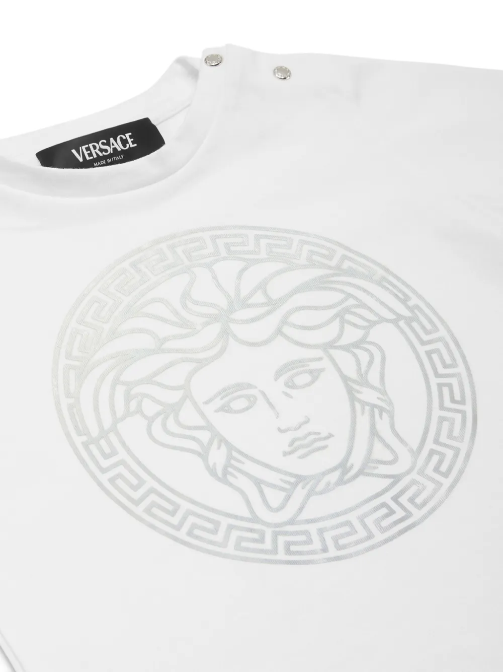 Shop Versace Medusa Head-print Jersey T-shirt In White