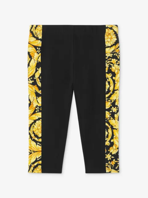 Versace Kids leggins con estampado Barocco