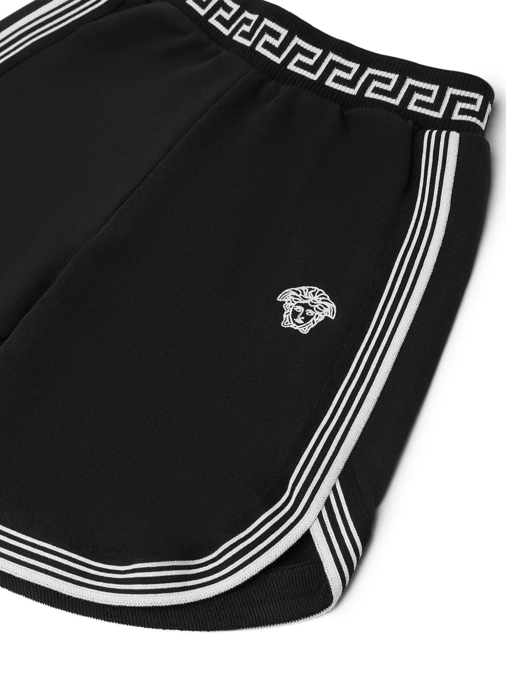 Versace Kids Katoenen shorts Zwart