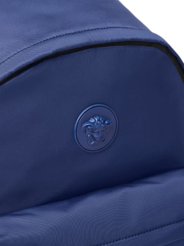 Versace navy deals blue Medusa backpack