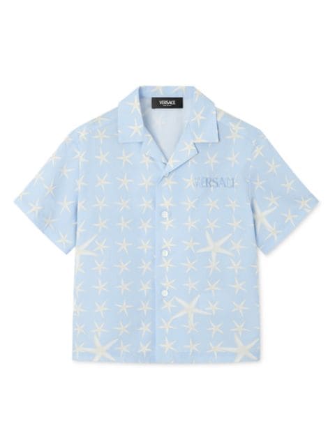 Versace Kids Star-print short-sleeve shirt