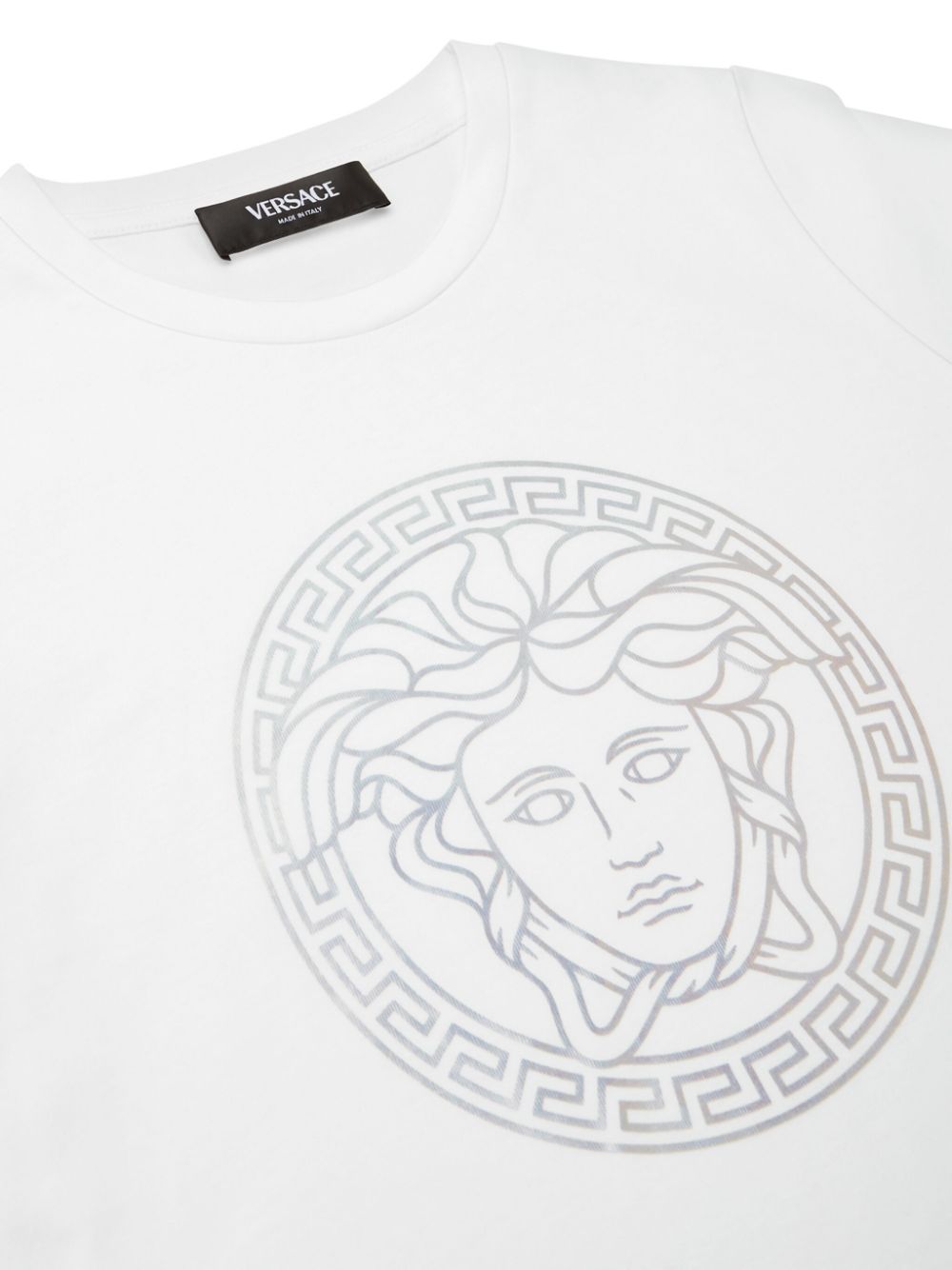 Shop Versace Medusa Head-print T-shirt In White