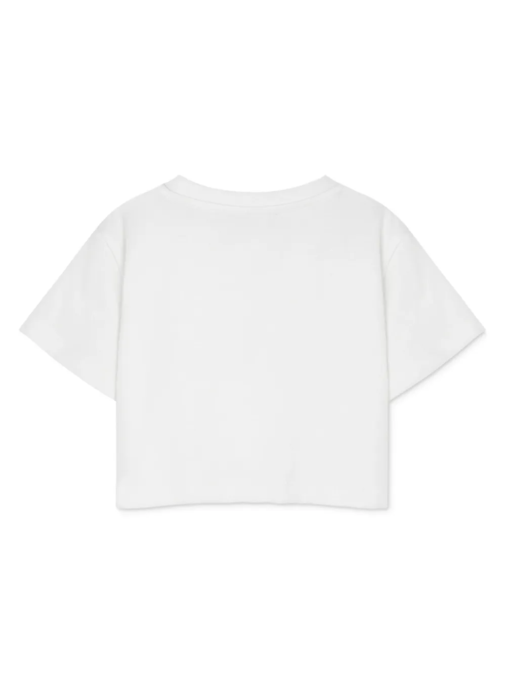 versacekids Versace Kids T-shirt verfraaid met kristallen - Wit