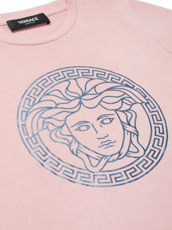 Versace Kids Medusa Head-print T-shirt Pink FARFETCH IN
