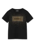 Versace Kids crystal '90s Vintage Logo T-shirt - Black