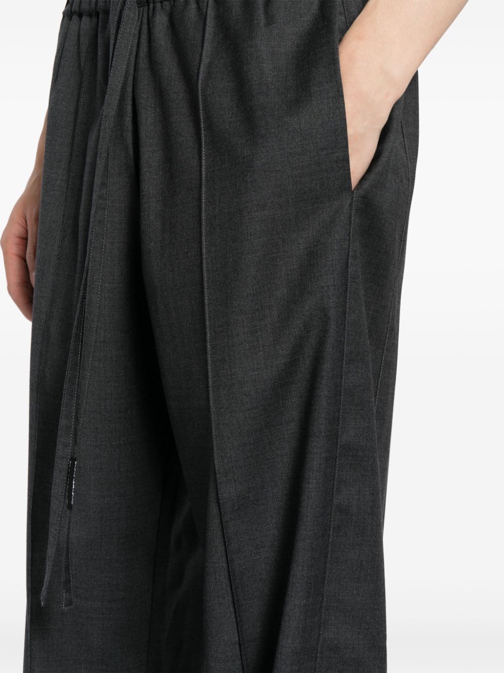 Shop Nahmias Zipped Cuffs Jogger Trousers In Grey