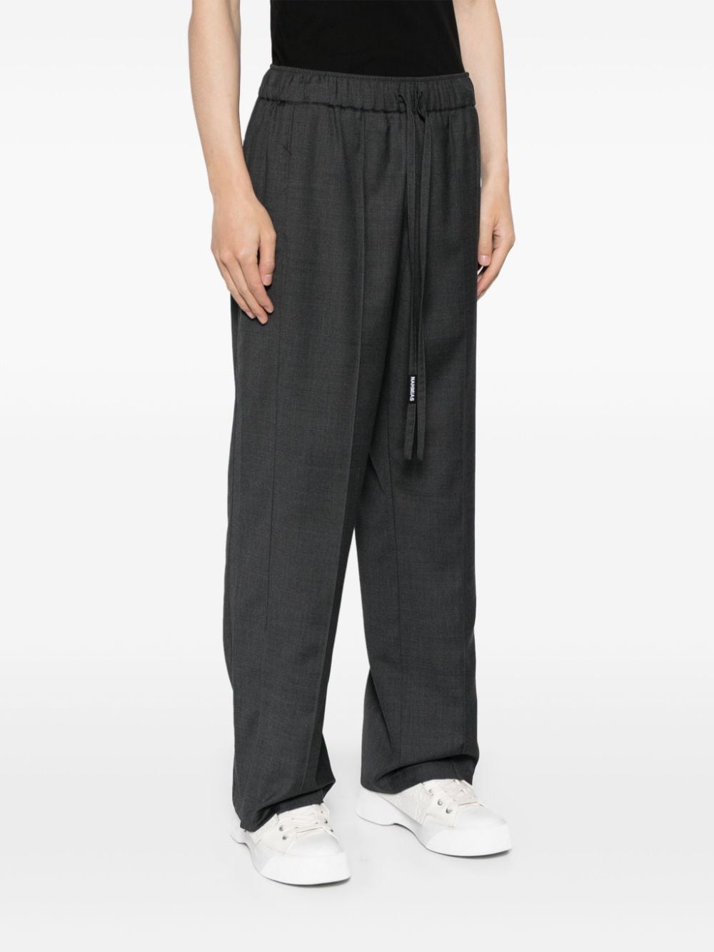 Shop Nahmias Zipped Cuffs Jogger Trousers In Grey