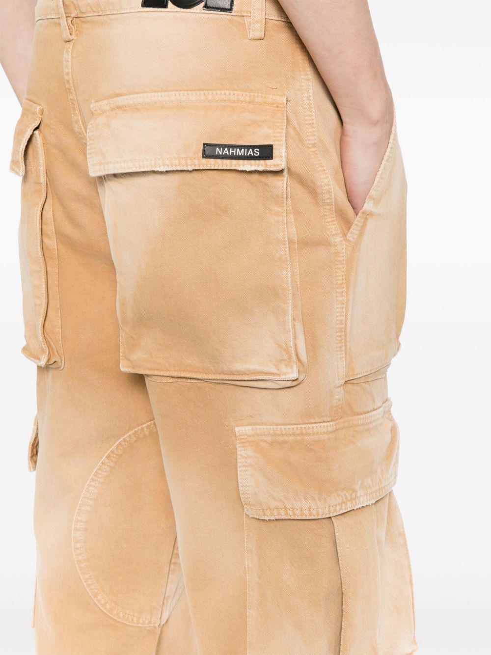 Shop Nahmias Multi-pocket Cargo Jeans In Brown