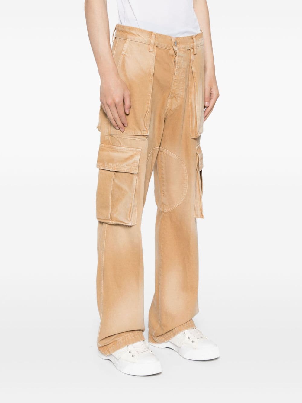 Shop Nahmias Multi-pocket Cargo Jeans In Brown