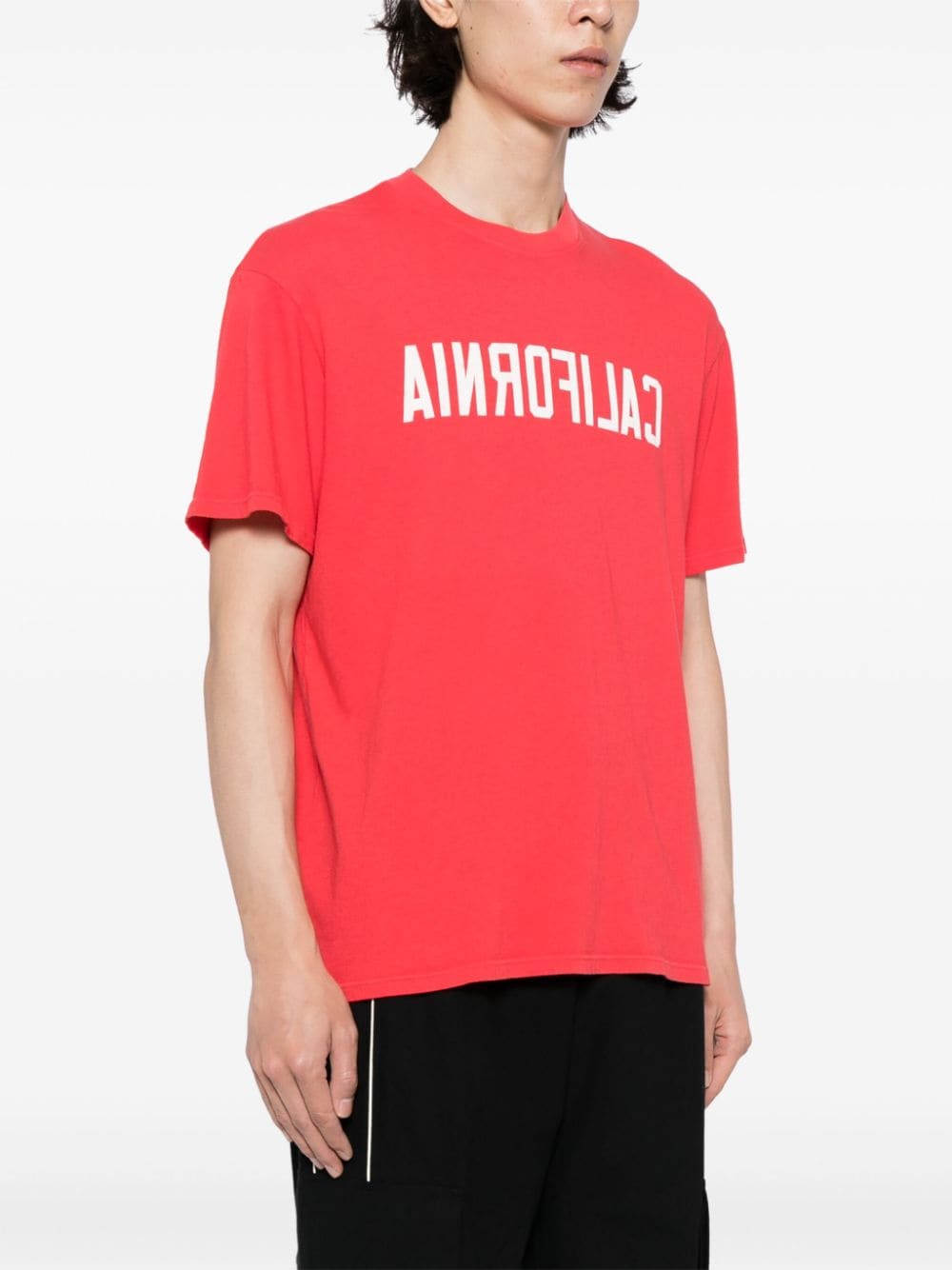 Shop Nahmias Printed Logo T-shirt In Red