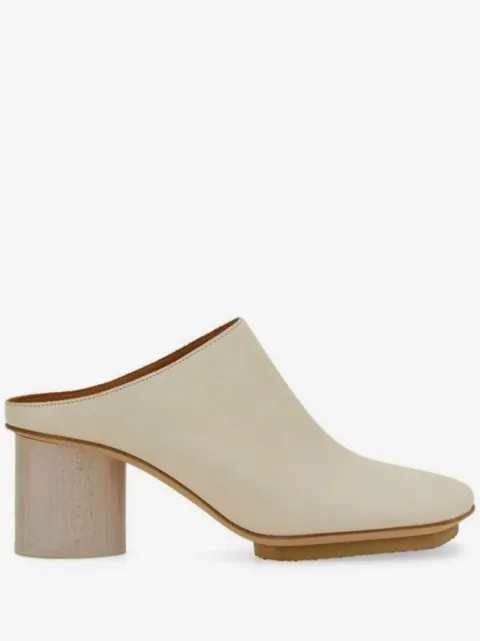Uma Wang square-toe leather mules 