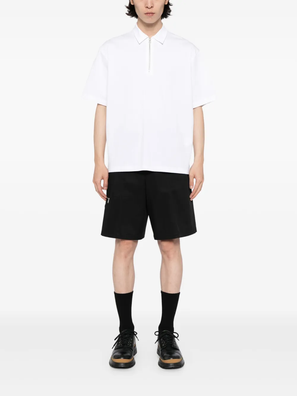 sacai Poloshirt met rits - Wit