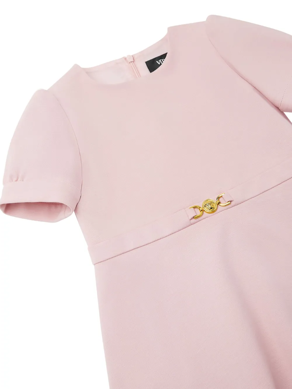 Versace Kids Jurk met Medusa applicatie en ceintuur Roze