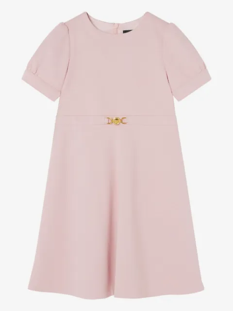Versace Kids Medusa-appliqué belted dress