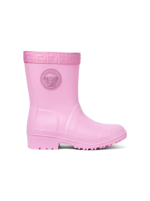 Versace Kids Greca-embossed rain boots