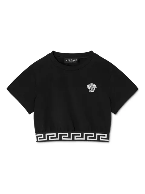 Versace Kids Greca cotton T-Shirt