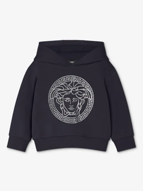 Versace Kids Medusa-print cotton hoodie