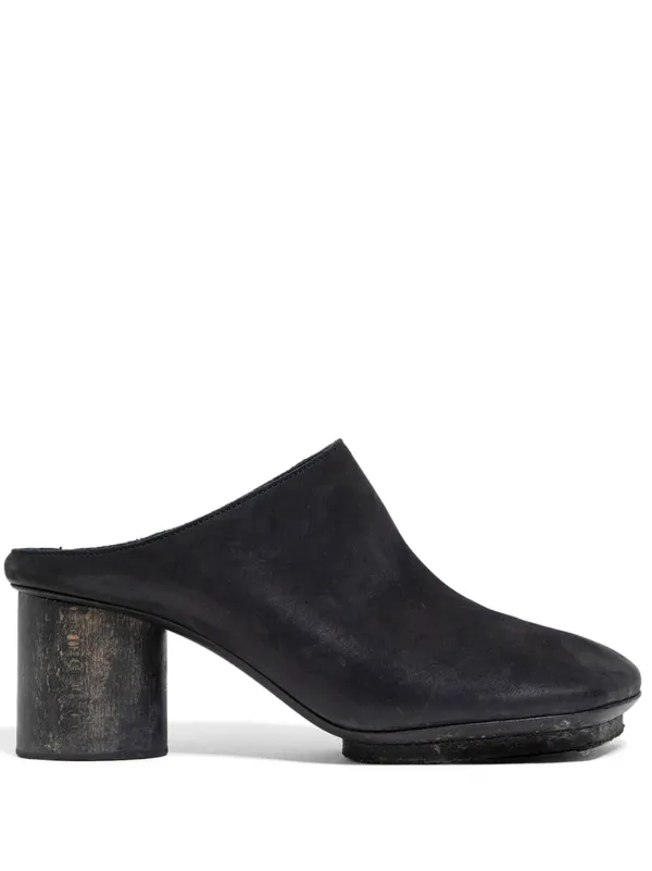 Uma Wang block-heel Leather Mules Black FARFETCH VN