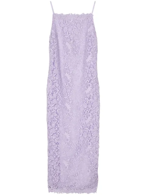 Carolina Herrera floral-lace square-neck dress Women