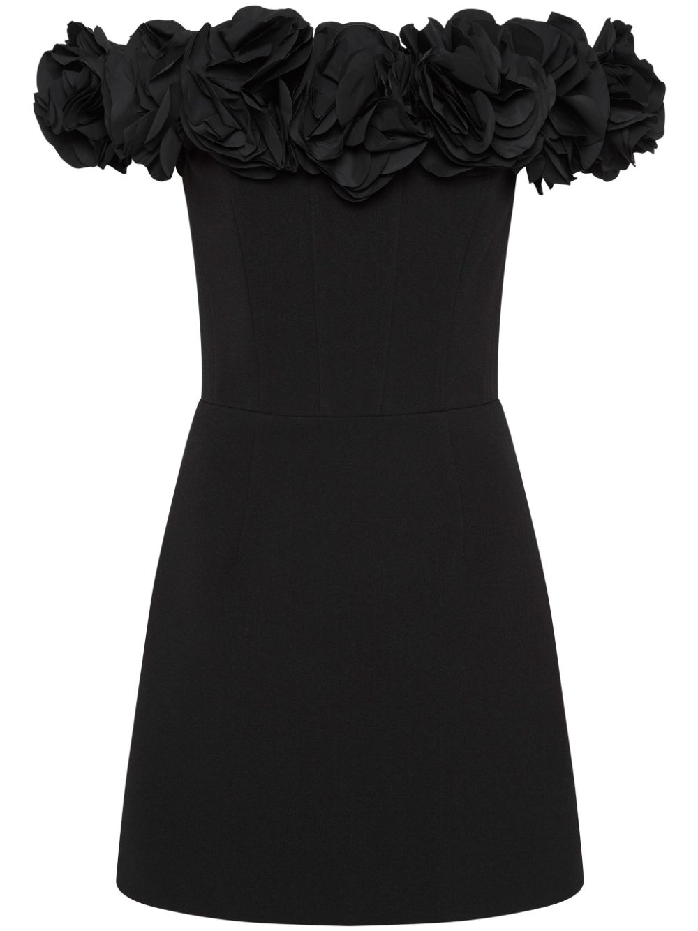 Rebecca Vallance Odetta ruffled mini dress - Black